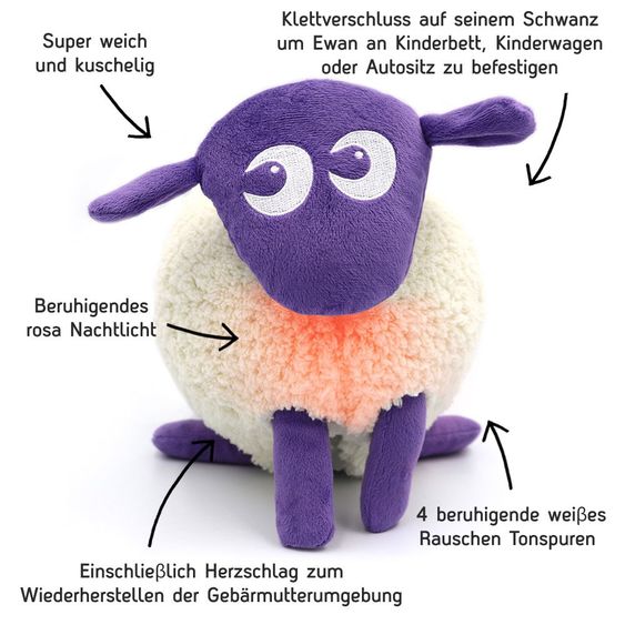 Sweet Dreamers Einschlafhilfe Ewan das Traumschaf - Lila