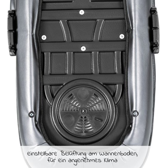 Tako Kombi-Kinderwagen Starline Sportwagen, Babywanne, Wickeltasche, Beindecke, + Zubehörpaket - Grau Schwarz