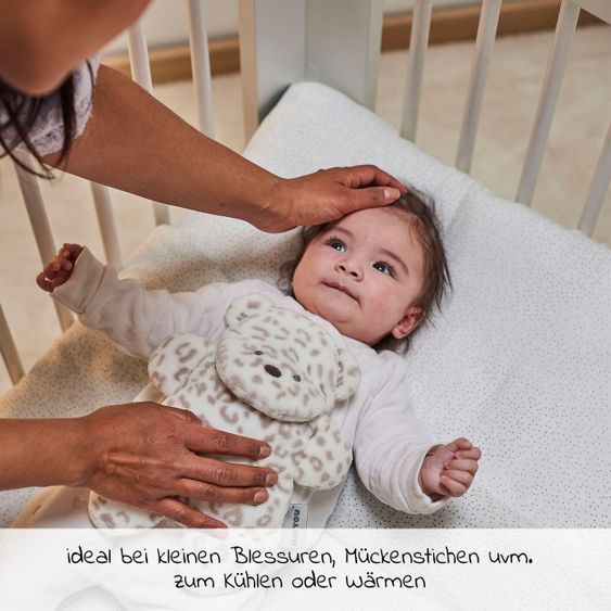 Nattou Kuscheltier mit Wärme/Kälte Gelpad - Leopard