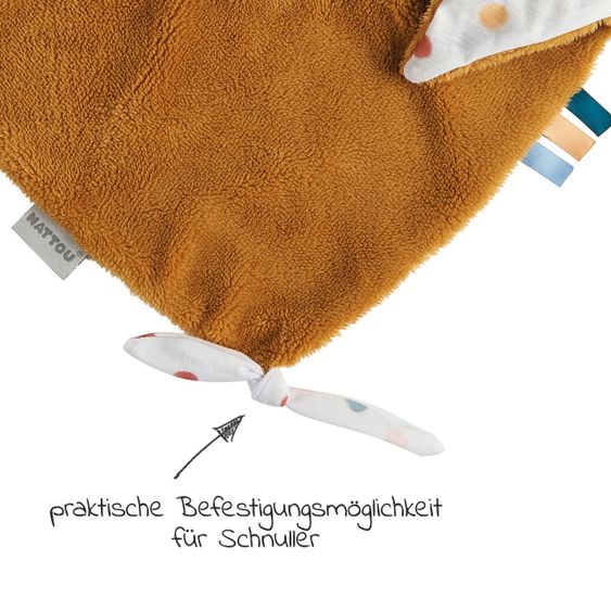 Nattou Schmusetuch Tipidou 67 x 40cm - Hase - Ocker