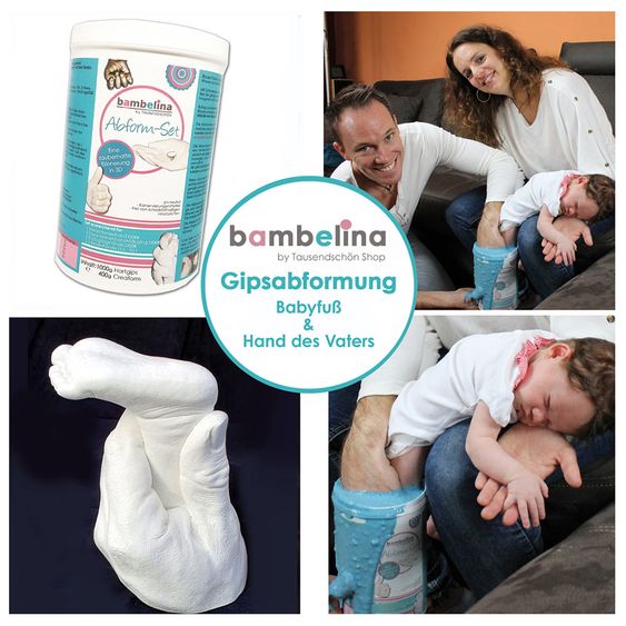 Tausendschön Abform-Set - Gipsabdruck Babyhand & Erwachsenenhand