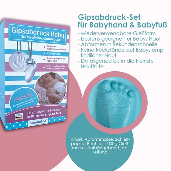 Tausendschön Baby-Abdruck-Set für Mehrfachabdrücke