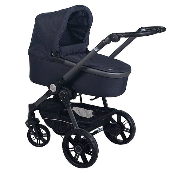 Teutonia Kombi-Kinderwagen BeYou! Elite Graphite Rad 7 inkl. Gestelltragetasche und Wickeltasche - Continuum