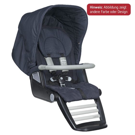 Teutonia Kombi-Kinderwagen BeYou! Elite Graphite Rad 7 inkl. Gestelltragetasche und Wickeltasche - Continuum