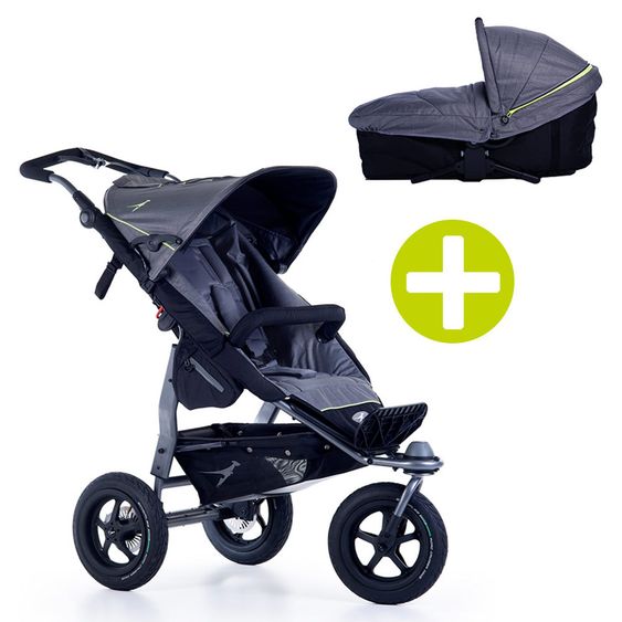 TFK 2-1 Kombi-Kinderwagen-Set Joggster Adventure 2 & Babywanne Multi X - Quiet Shade