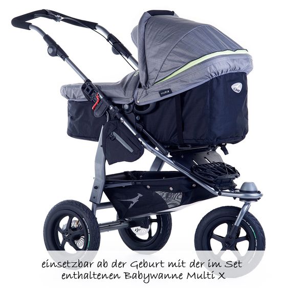 TFK 2-1 Kombi-Kinderwagen-Set Joggster Adventure 2 & Babywanne Multi X - Quiet Shade