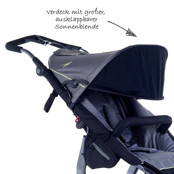 TFK 2-1 Kombi-Kinderwagen-Set Joggster Adventure 2 & Babywanne Multi X - Quiet Shade