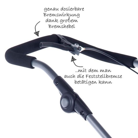 TFK 2-1 Kombi-Kinderwagen-Set Joggster Adventure 2 & Babywanne Quickfix - Quiet Shade