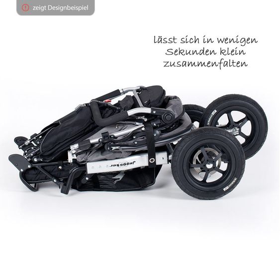 TFK 2-1 Kombi-Kinderwagen-Set Joggster Adventure 2 & Babywanne Quickfix - Quiet Shade