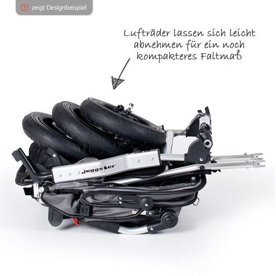TFK 2-1 Kombi-Kinderwagen-Set Joggster Adventure 2 & Babywanne Quickfix - Quiet Shade