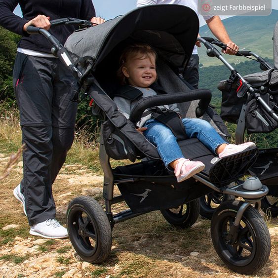 TFK 2-1 Kombi-Kinderwagen-Set Joggster Adventure 2 & Babywanne Quickfix - Quiet Shade