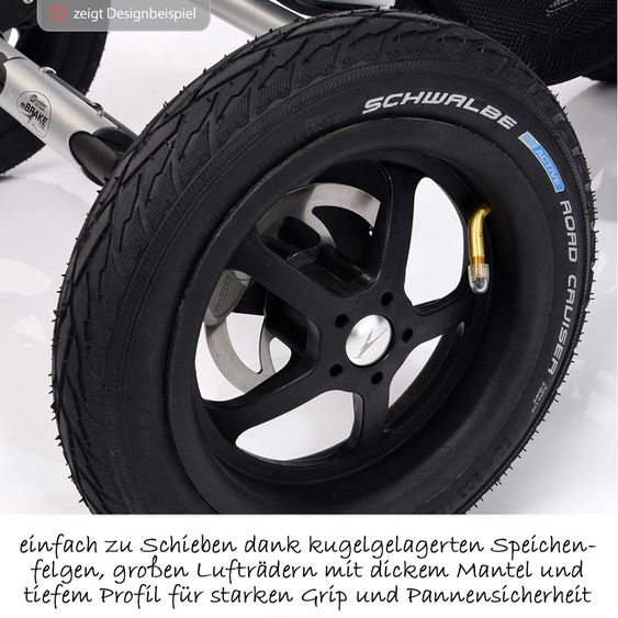 TFK 2-1 Kombi-Kinderwagen-Set Joggster Adventure 2 & Babywanne Quickfix - Quiet Shade
