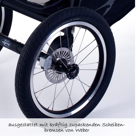 TFK 2-1 Kombi-Kinderwagen-Set Joggster Sport 2 & Babywanne Quickfix - Quiet Shade