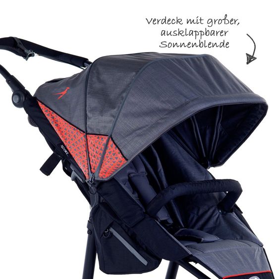 TFK 2-1 Kombi-Kinderwagen-Set Joggster Sport 2 & Babywanne Quickfix - Quiet Shade