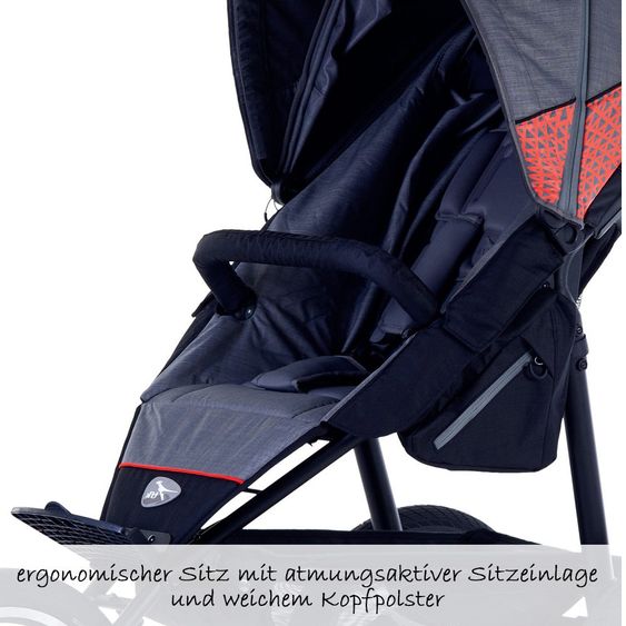TFK 2-1 Kombi-Kinderwagen-Set Joggster Sport 2 & Babywanne Quickfix - Quiet Shade