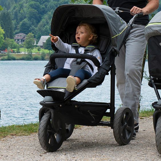 TFK 2-1 Kombi-Kinderwagen-Set Joggster Trail 2 & Babywanne Quickfix - Quiet Shade