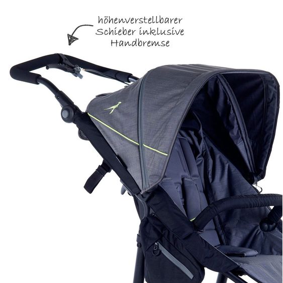 TFK 2-1 Kombi-Kinderwagen-Set Joggster Trail 2 & Babywanne Quickfix - Quiet Shade