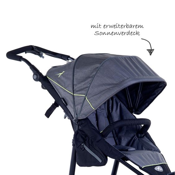 TFK 2-1 Kombi-Kinderwagen-Set Joggster Trail 2 & Babywanne Quickfix - Quiet Shade