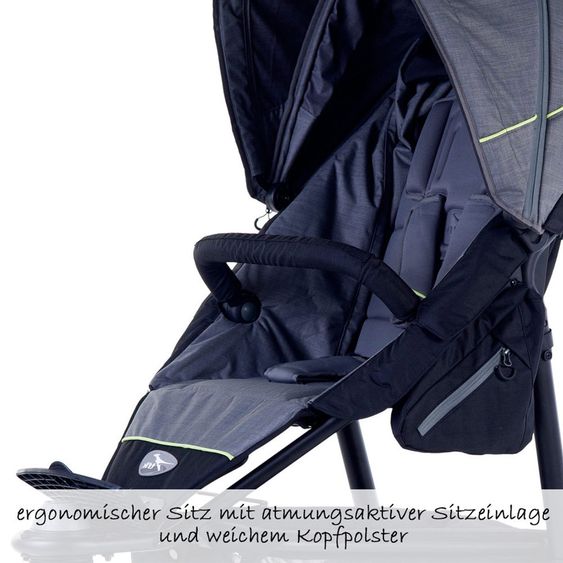 TFK 2-1 Kombi-Kinderwagen-Set Joggster Trail 2 & Babywanne Quickfix - Quiet Shade