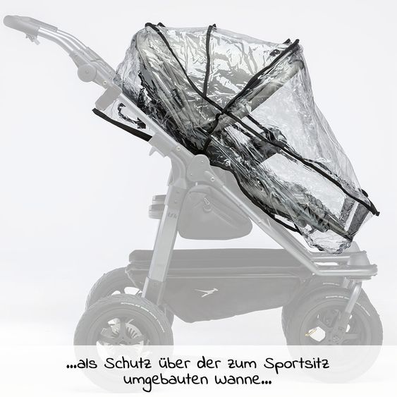 TFK 2- teiliges Regenschutz-Set für Duo Kombi-Einheit (Babywanne + Sitz)
