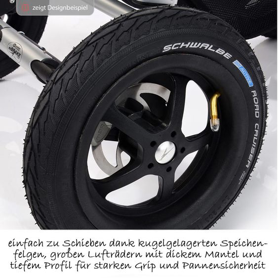 TFK 3-1 Geschwister- & Zwillingskinderwagen-Set Twin Adventure 2 inkl. 2 Babywanne DuoX mit Adapter - Quiet Shade
