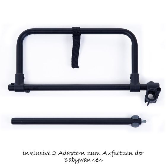 TFK 3-1 Twin Adventure 2 Set passeggino gemellare e gemellare con 2 navicelle gemellari con adattatore - Quiet Shade