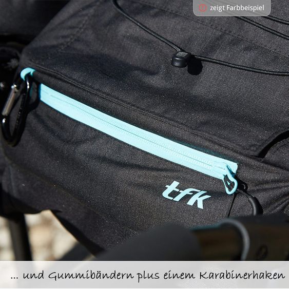TFK 3-1 Twin Adventure 2 Set passeggino gemellare e gemellare con 2 navicelle gemellari con adattatore - Quiet Shade