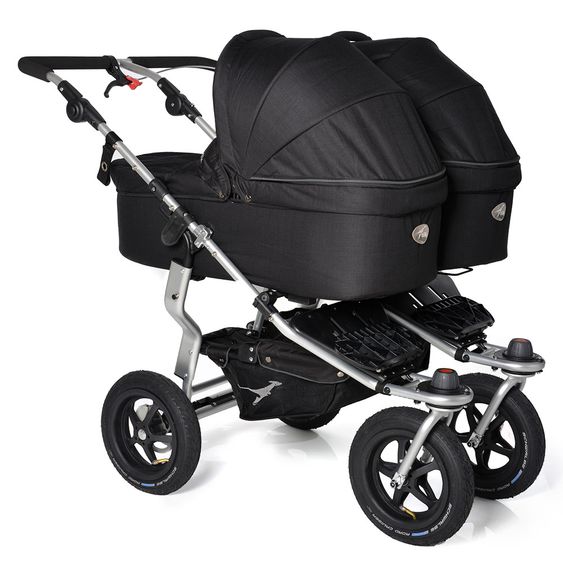 TFK 3-1 Geschwister- & Zwillingskinderwagen-Set Twin Adventure 2 inkl. 2 Babywanne Twin mit Adapter - Tap Shoe
