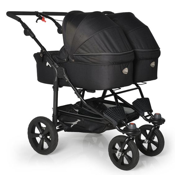 TFK 3-1 Geschwister- & Zwillingskinderwagen-Set Twin Trail 2 inkl. 2 Babywanne Twin mit Adapter - Tap Shoe