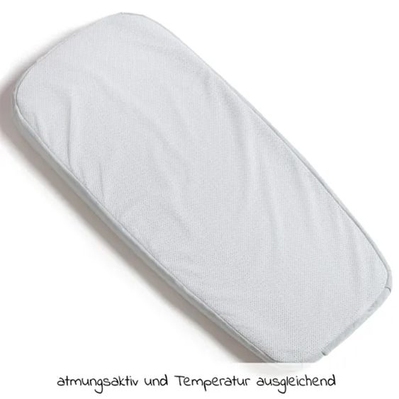 TFK Breathable Airgo mattress cover for mattresses in the Mono 2 combi unit - white