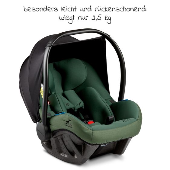 TFK Babyschale Pixel i-Size by Avionaut ab Geburt - 13 kg (40 cm - 75 cm) nur 2,5 kg leicht - Olive