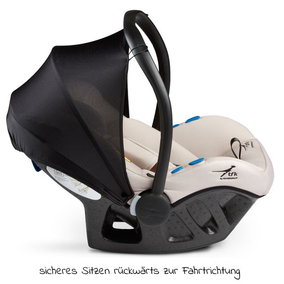 TFK Babyschale Pixel i-Size by Avionaut ab Geburt - 13 kg (45 cm - 86 cm) nur 2,5 kg leicht - Sand