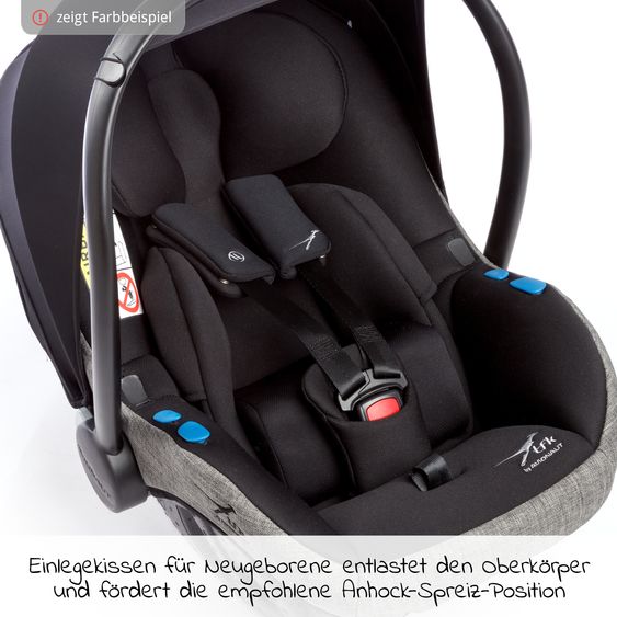 TFK Babyschale Pixel i-Size by Avionaut ab Geburt - 13 kg (45 cm - 86 cm) nur 2,5 kg leicht - Sand