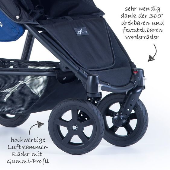 TFK Buggy Lite Mini with 8 inch air-chamber tyres - Classicblue