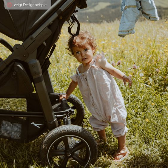 TFK Passeggino e carrozzina Mono 2 pneumatici con seggiolino sportivo fino a 34 kg incluso pacchetto accessori Maxi-Cosi Cabriofix i-Size + XXL-Zamboo - Olive
