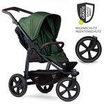 Buggy & baby carriage Mono 2 with air chamber tires incl. sports seat up to 34 kg + XXL-Zamboo accessory package - Olive