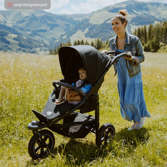 TFK Buggy & Sportkinderwagen Mono 2 mit Luftreifen inkl. Sportsitz bis 34 kg + XXL-Zamboo Zubehörpaket - Olive