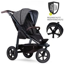 Buggy & Sportkinderwagen Mono 2 mit Luftreifen inkl. Sportsitz bis 34 kg + XXL-Zamboo Zubehörpaket - Premium Anthrazit