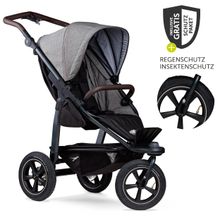 Buggy & Sportkinderwagen Mono 2 mit Luftreifen inkl. Sportsitz bis 34 kg + XXL-Zamboo Zubehörpaket - Premium Grau