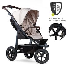 Buggy & Sportkinderwagen Mono 2 mit Luftreifen inkl. Sportsitz bis 34 kg + XXL-Zamboo Zubehörpaket - Sand