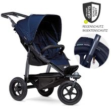 Passeggino mono e sportivo con pneumatici e seggiolino sportivo fino a 34 kg + pacchetto accessori XXL Zamboo - Marine