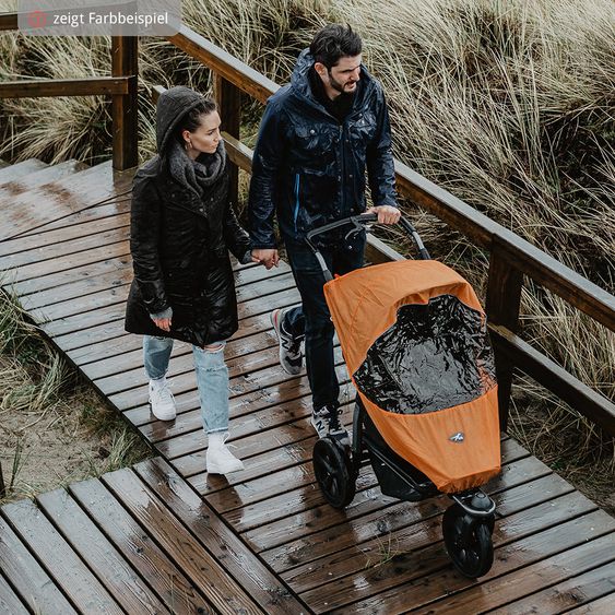 TFK Passeggino Buggy & Sport Mono con pneumatici, incluso seggiolino sportivo fino a 34 kg + pacchetto accessori XXL Zamboo - Olive
