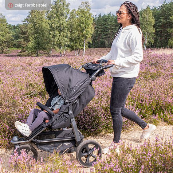 TFK Passeggino Buggy & Sport Mono con pneumatici, incluso seggiolino sportivo fino a 34 kg + pacchetto accessori XXL Zamboo - Olive