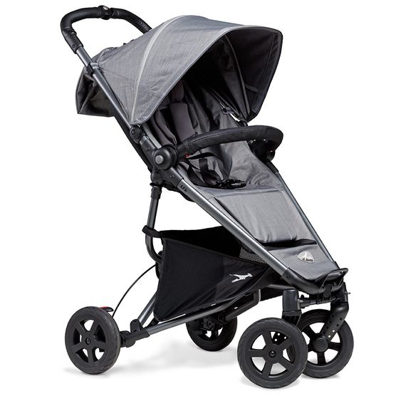 TFK Buggy / Sportwagen Dot 2 Outdoor mit Luftkammerreifen und Liegeposition - Grau