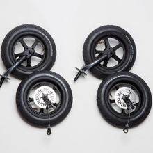 Spare wheel set for Duo sibling & twin stroller - pneumatic wheels with Schwalbe tires - 4 pieces