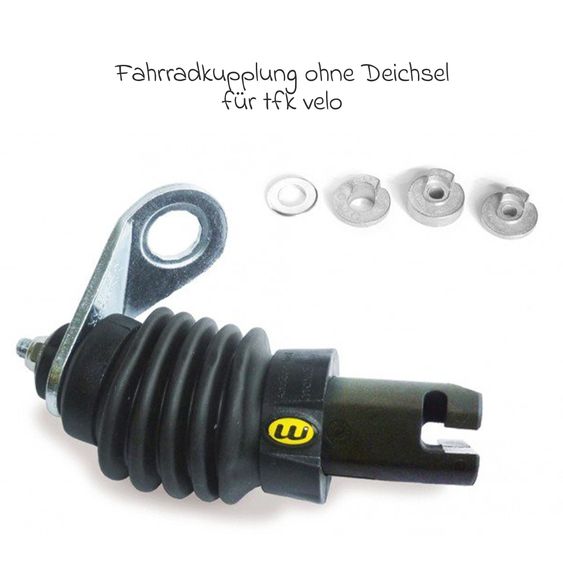 TFK Accoppiatore per bicicletta per Velo2 singolo, senza barra di traino