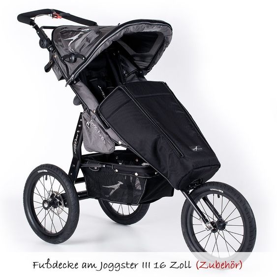 TFK Fußdecke für TFK Joggster - Schwarz