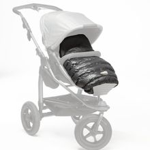 Fußsack All Terrain Softshell Cuddle - inkl. Wintercover - Schwarz-Anthrazit