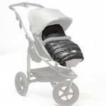 Fußsack All Terrain Softshell Cuddle - inkl. Wintercover - Schwarz-Anthrazit