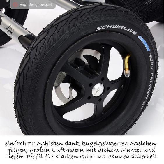TFK Geschwister- & Zwillingskinderwagen Twin Adventure 2 - Fossil